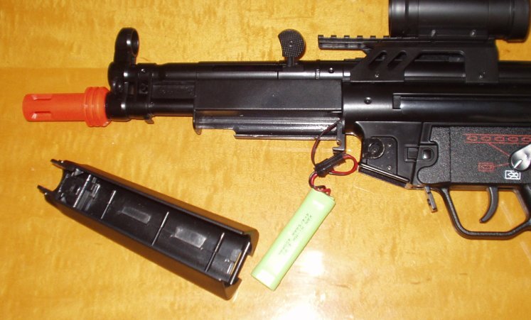 Battery packs for electric airsoft replicas.